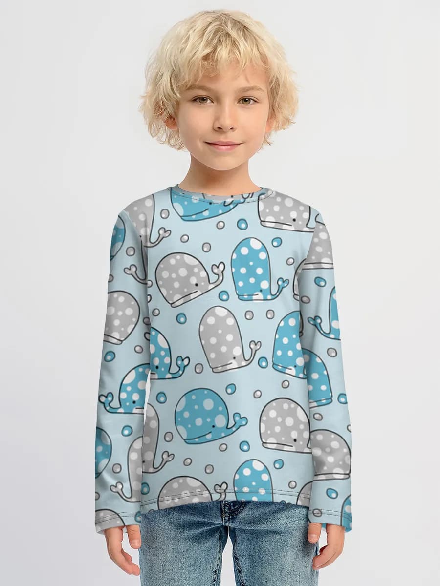 Children's cotton long sleeve shirt