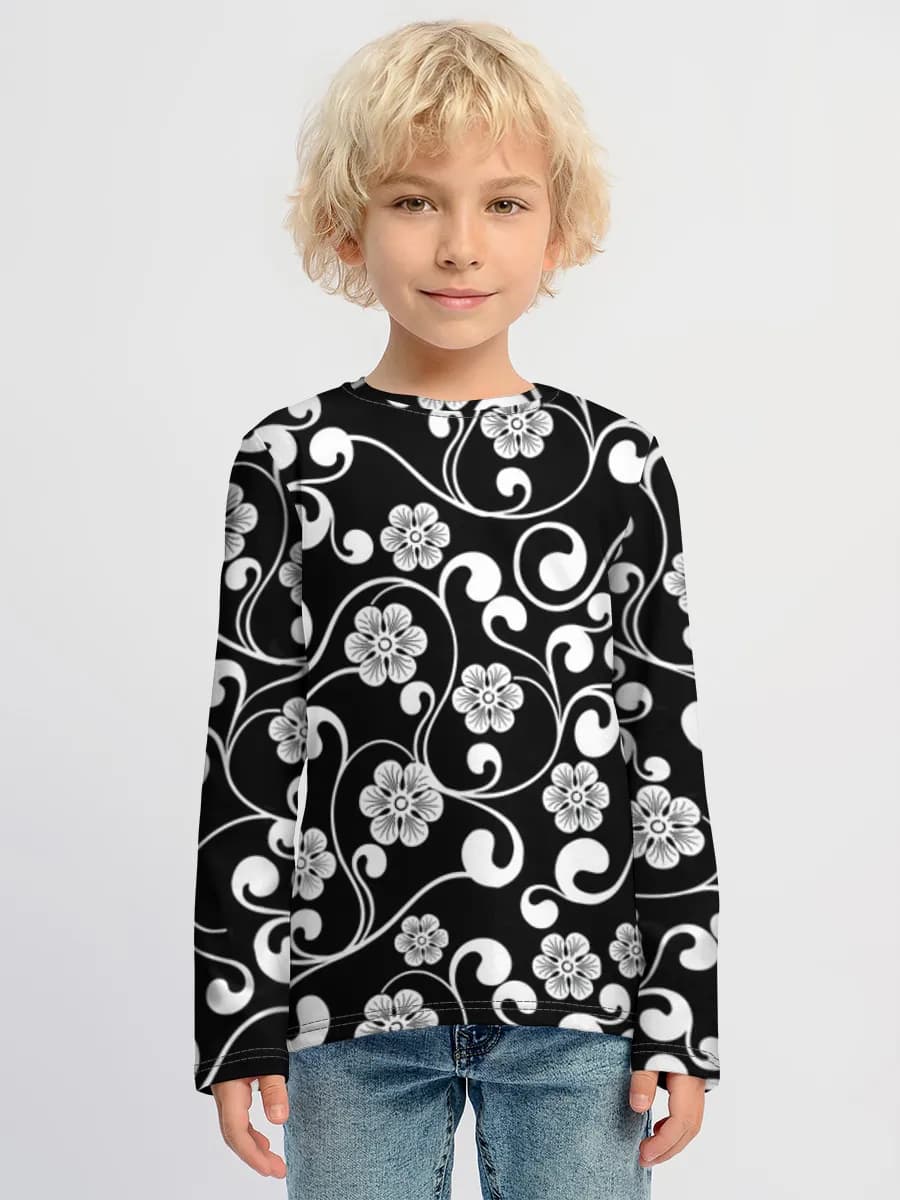 Children's cotton long sleeve shirt