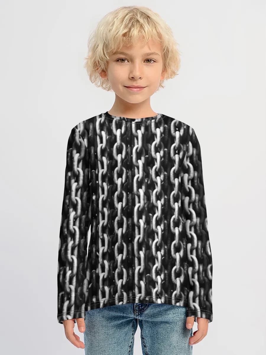 Children's cotton long sleeve shirt