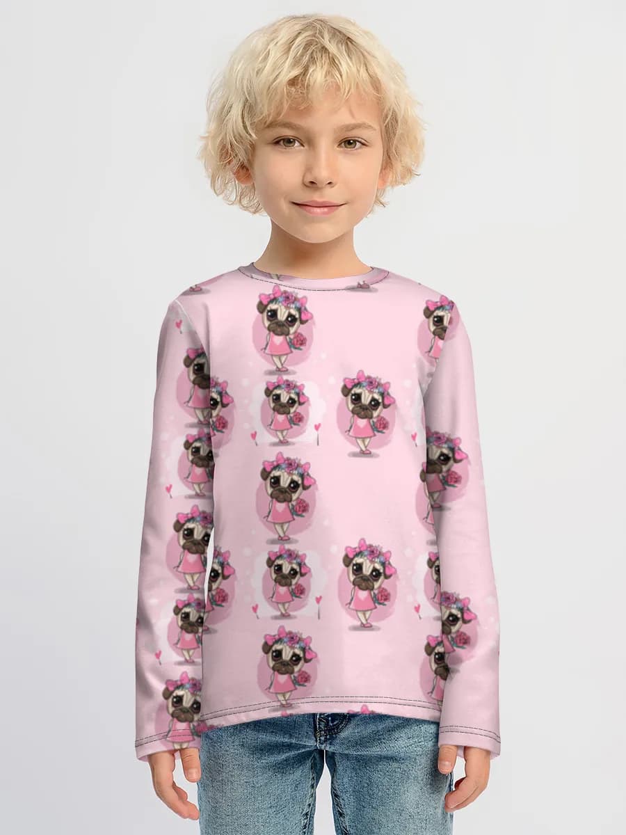 Children's cotton long sleeve shirt