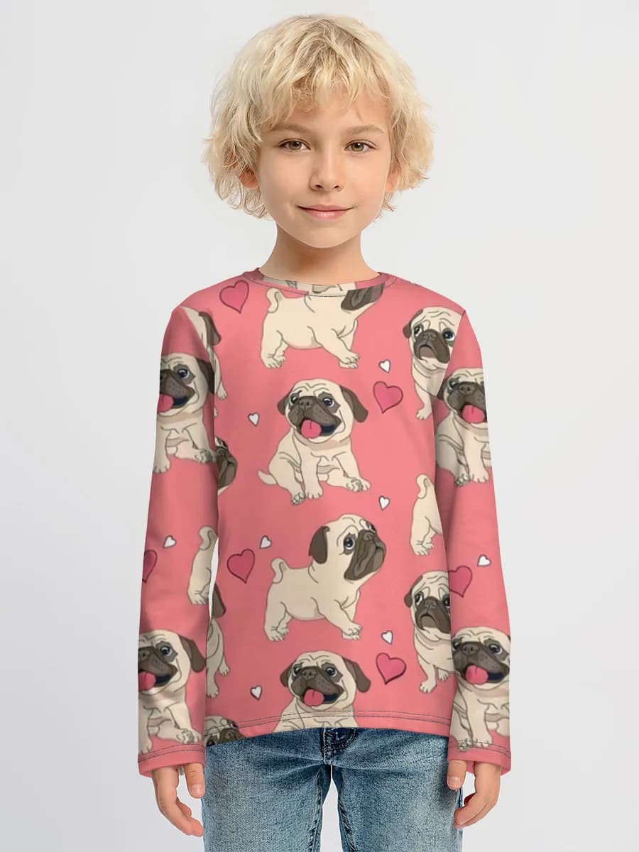 Camisa de manga larga de algodón para niños