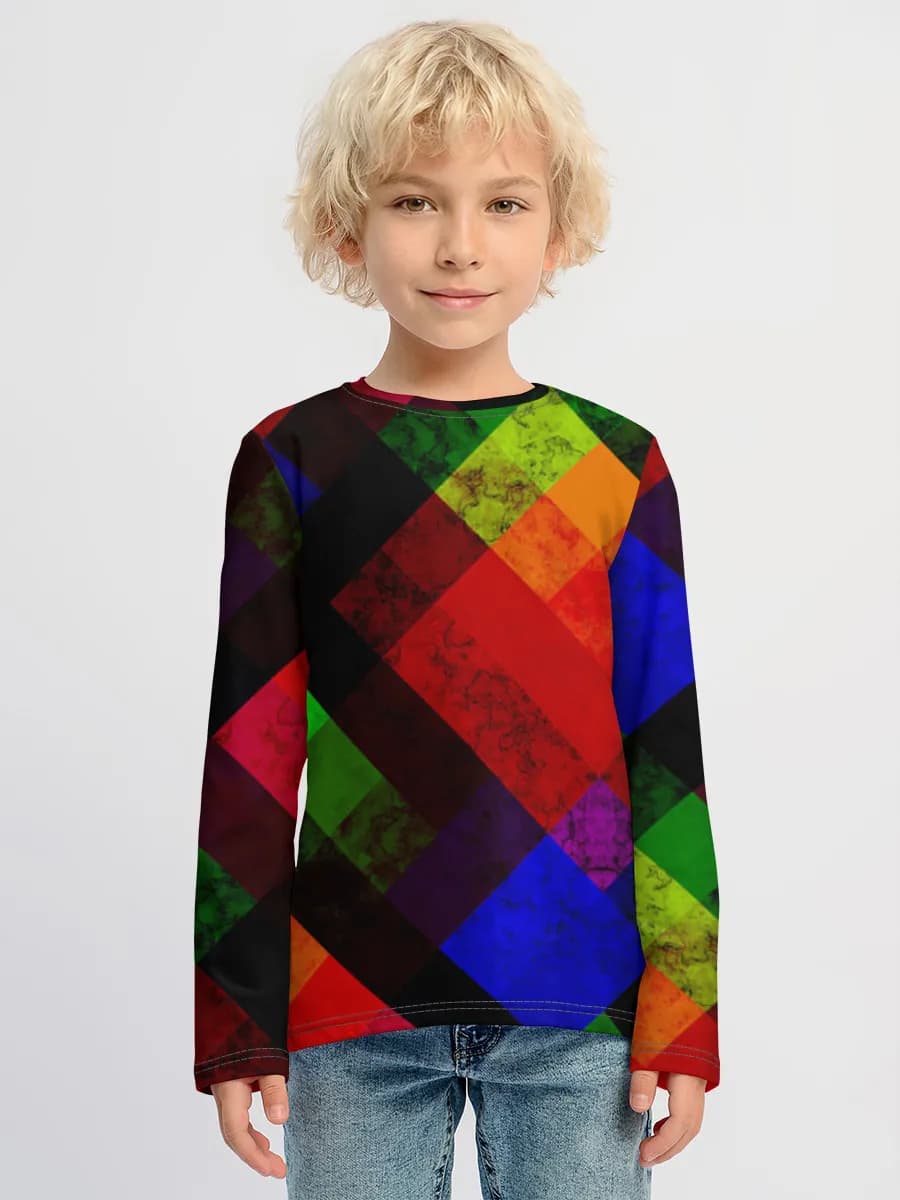 Kinder Baumwoll Langarmshirt