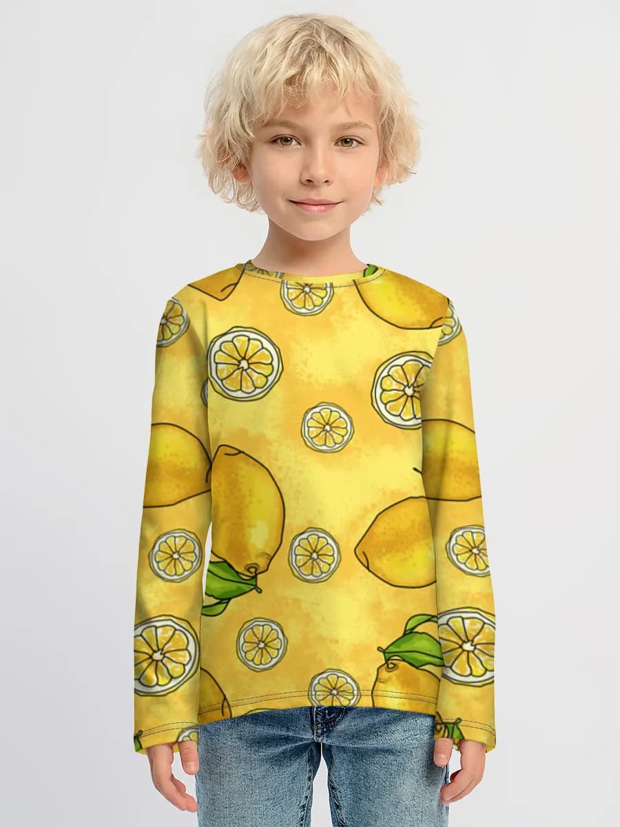 Children's cotton long sleeve shirt