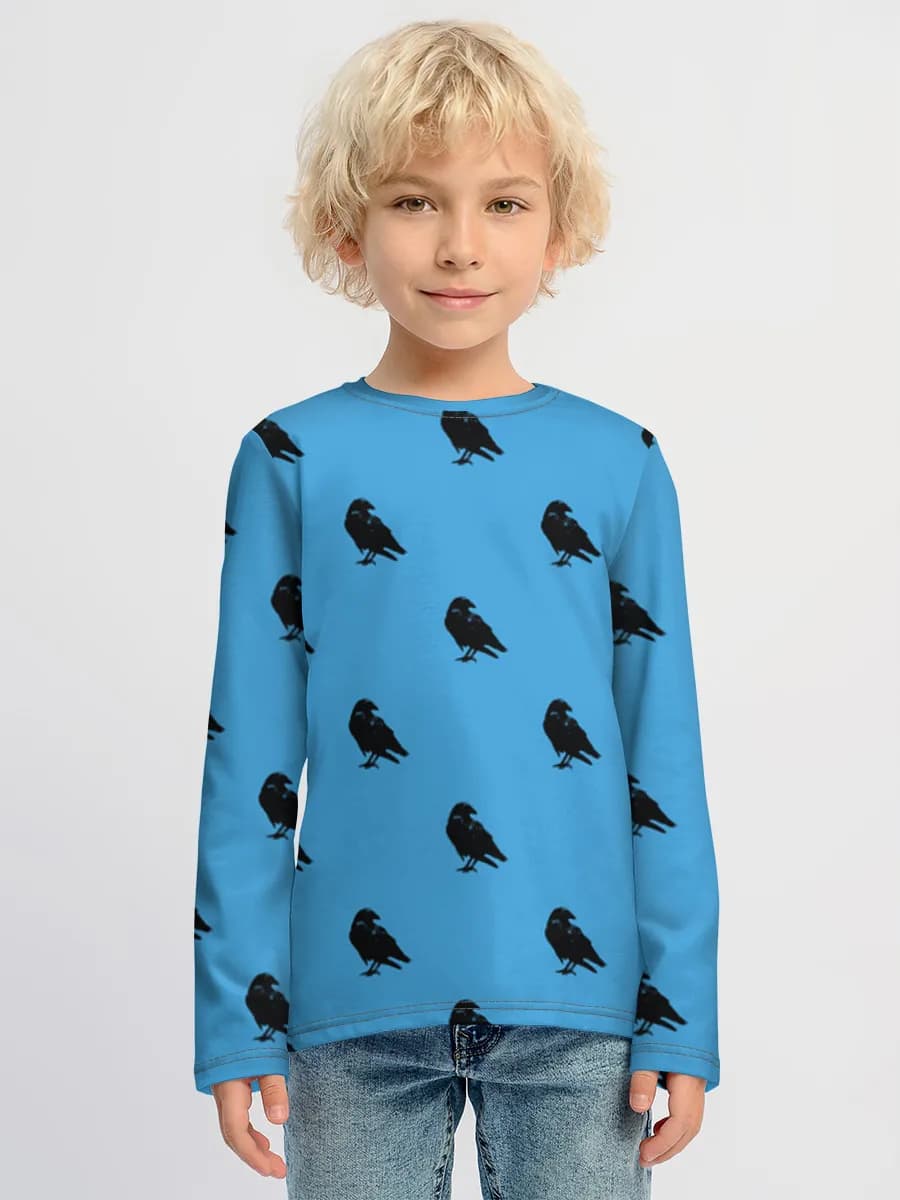 Children's cotton long sleeve shirt