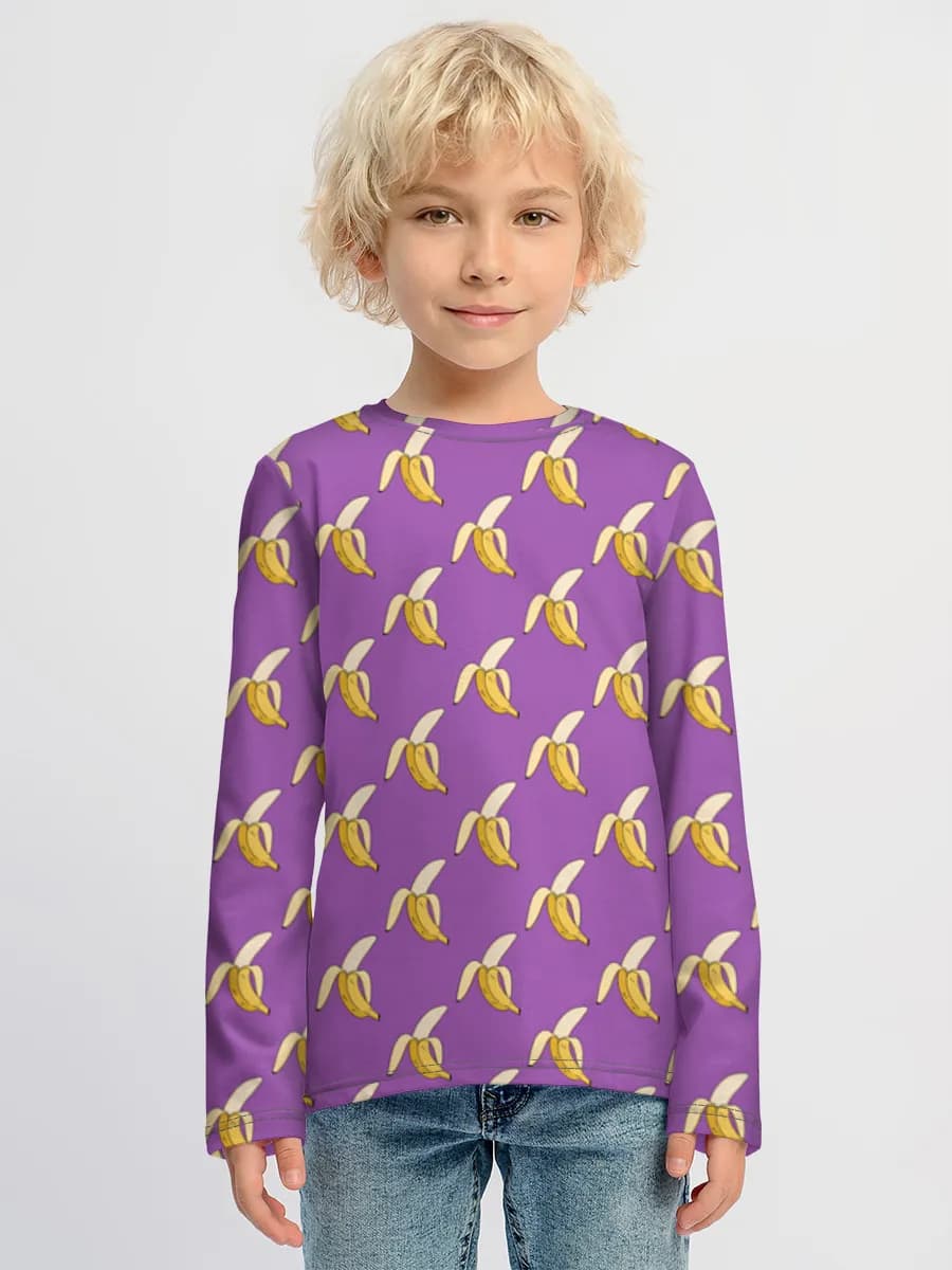 Children's cotton long sleeve shirt