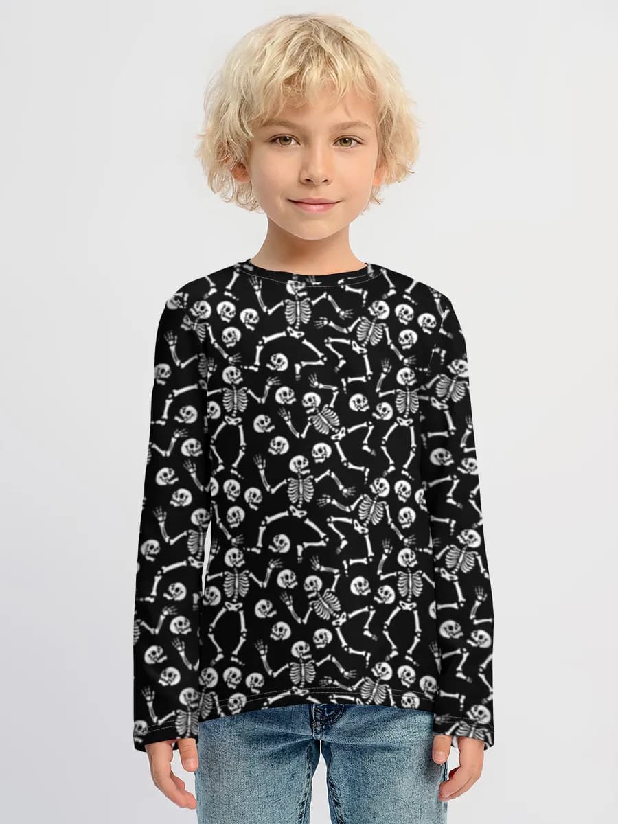 Camisa de manga larga de algodón para niños