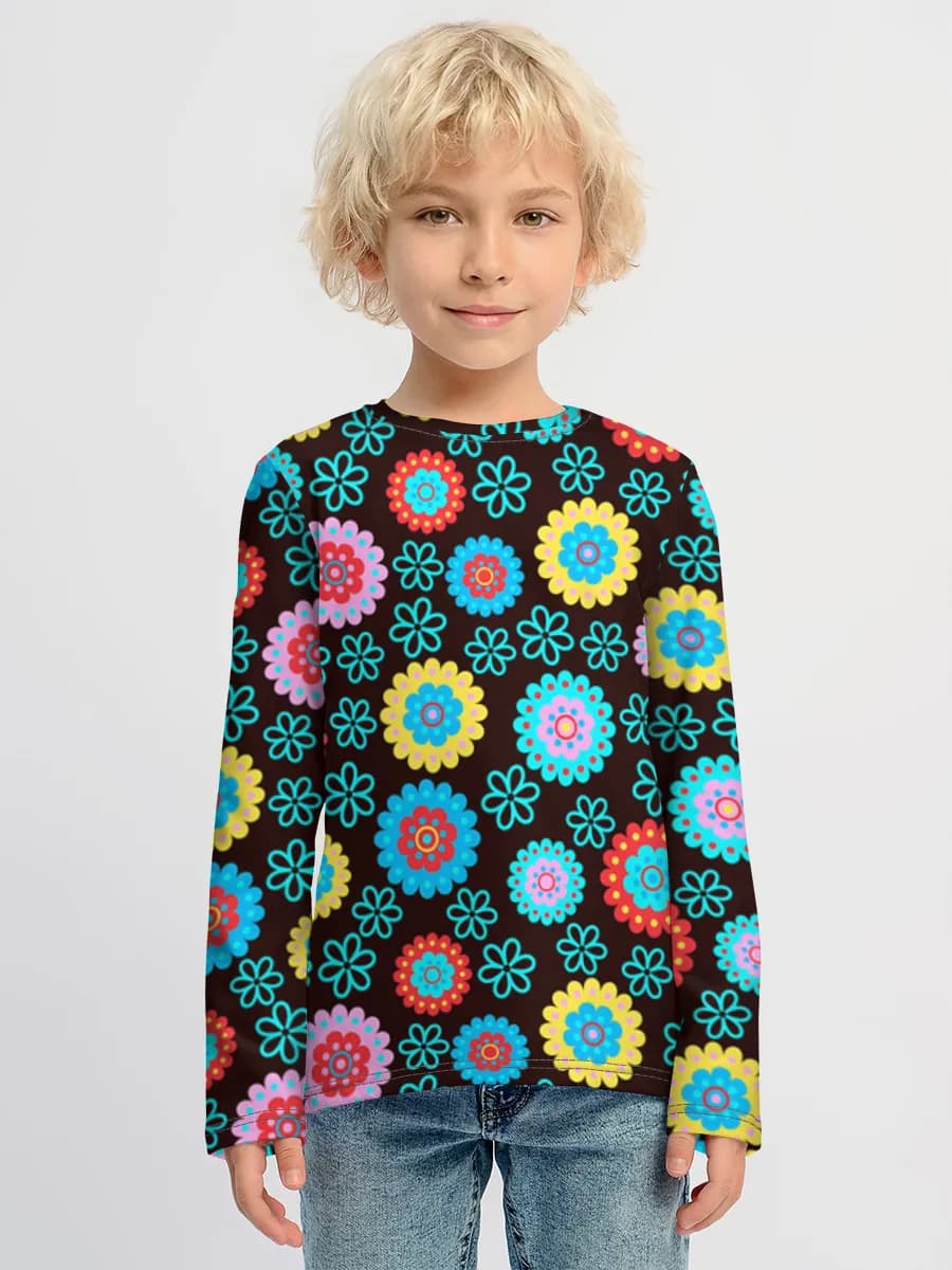 Children's cotton long sleeve shirt