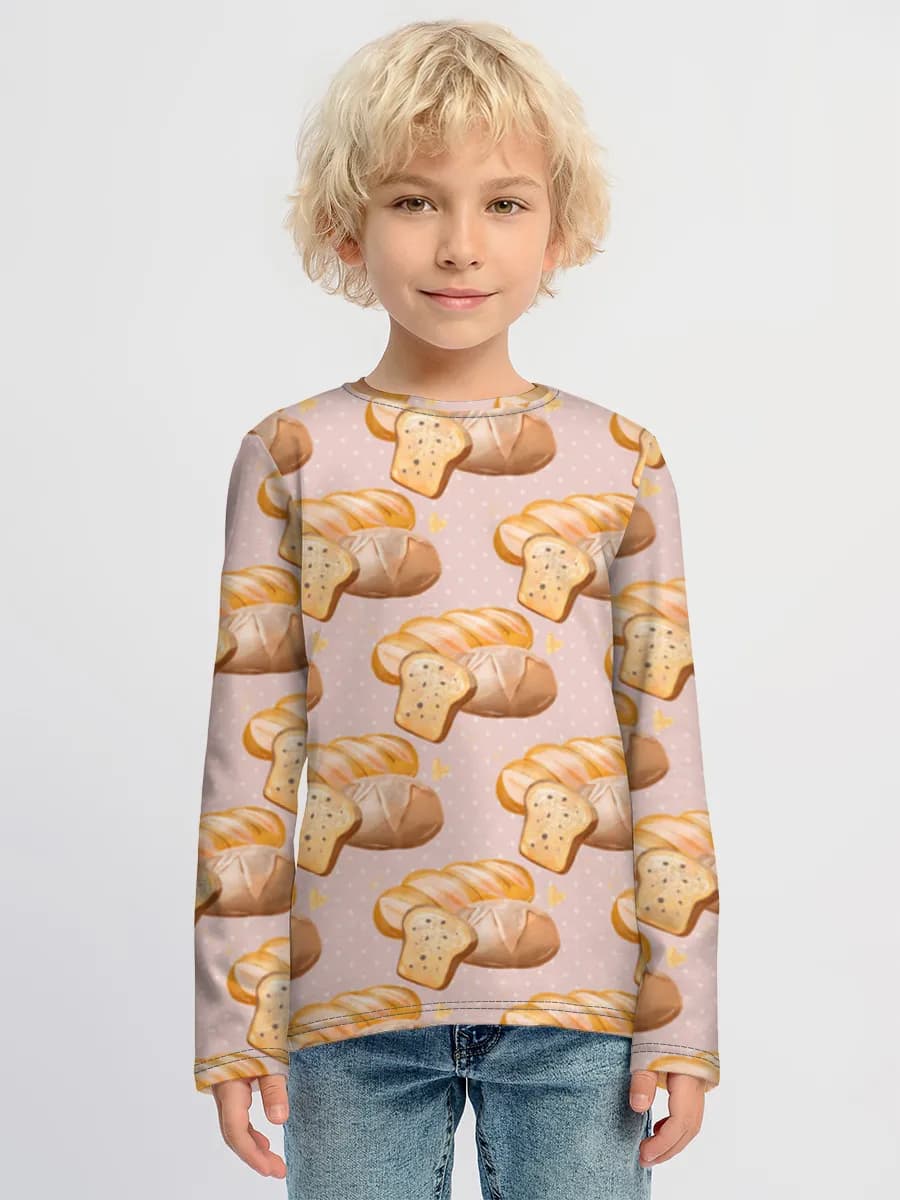 Children's cotton long sleeve shirt