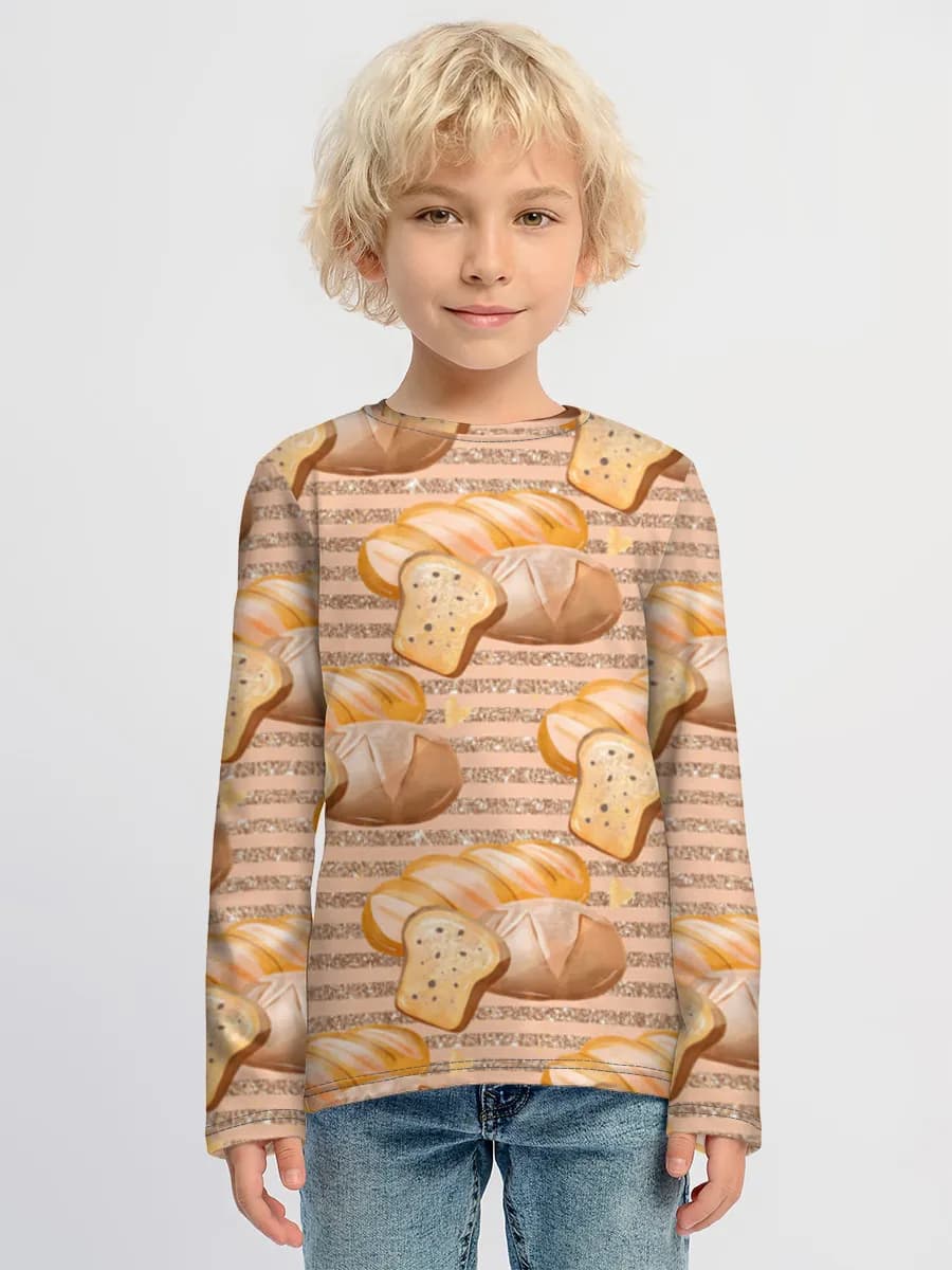 Kinder Baumwoll Langarmshirt