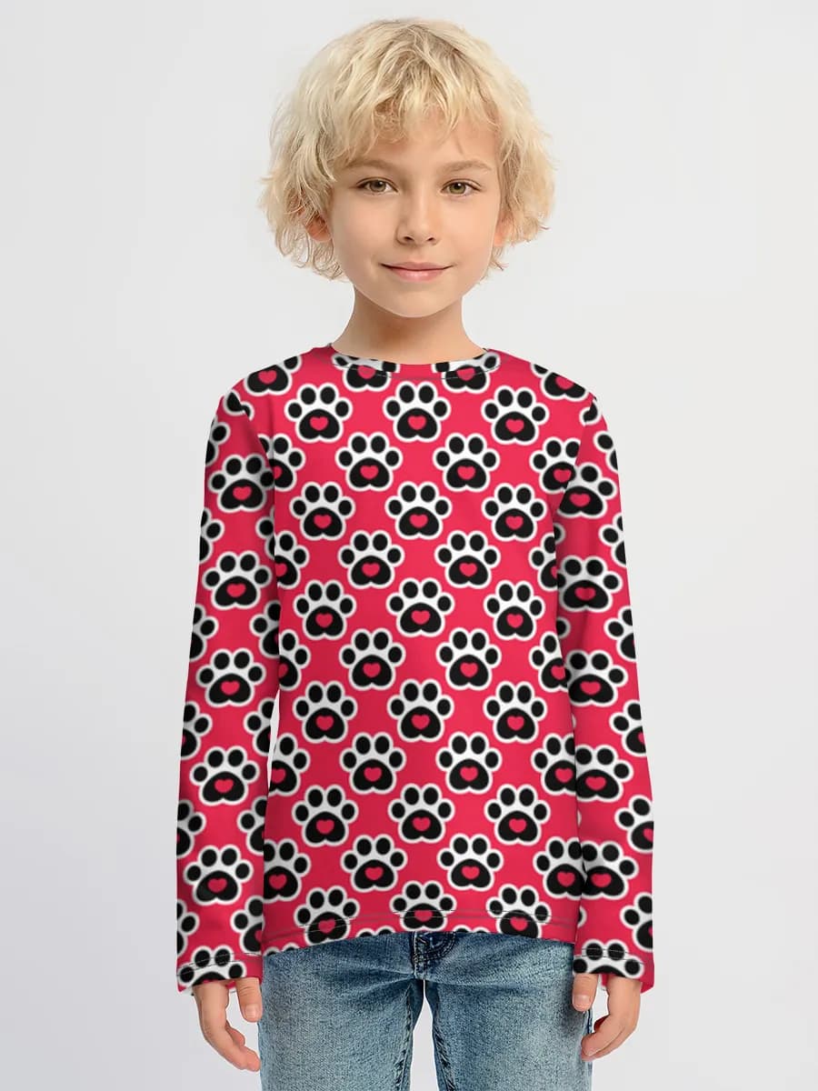 Children's cotton long sleeve shirt