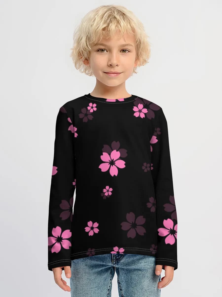 Kinder Baumwoll Langarmshirt