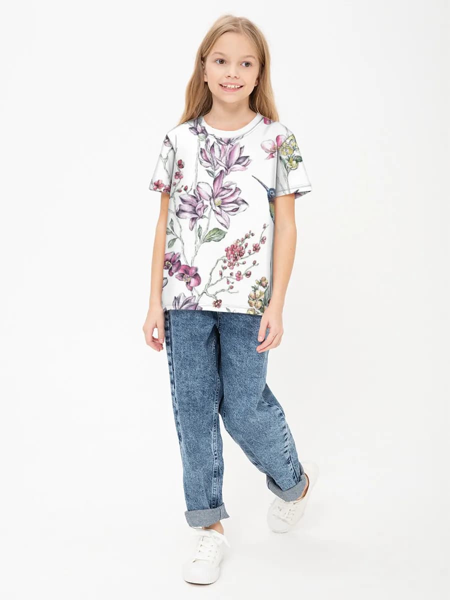 ガールズ コットンTシャツ