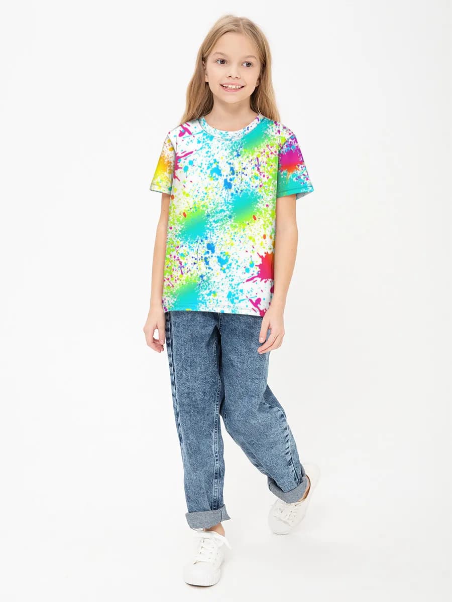 Camiseta de algodón para niñas