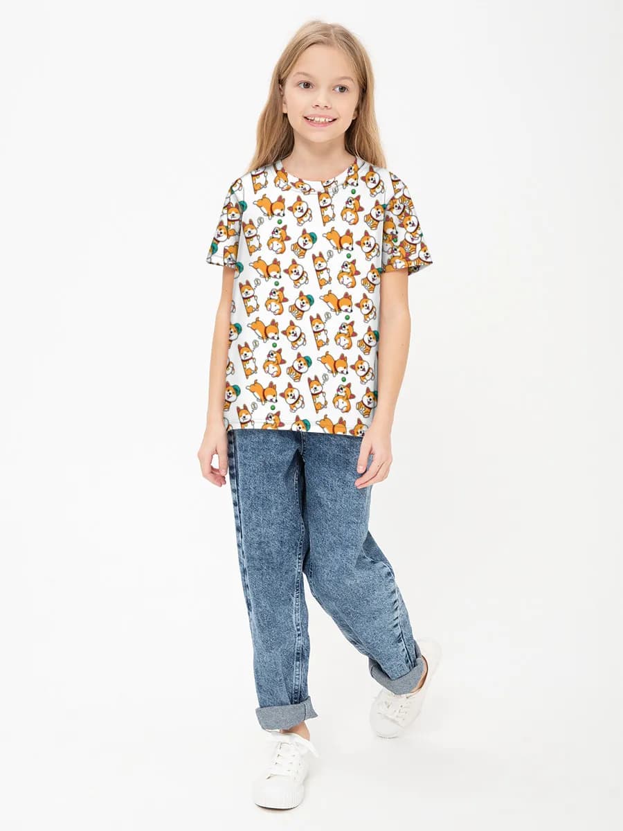 ガールズ コットンTシャツ