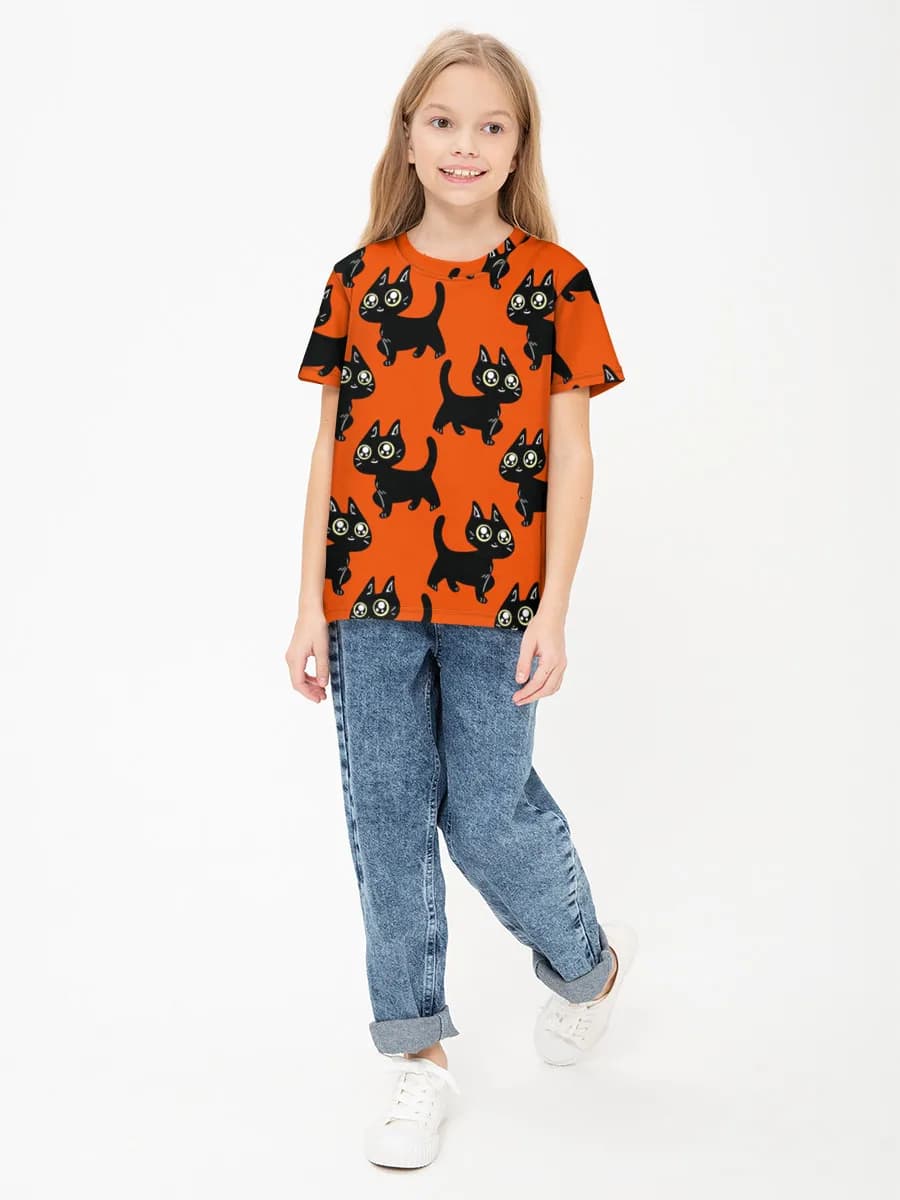 ガールズ コットンTシャツ