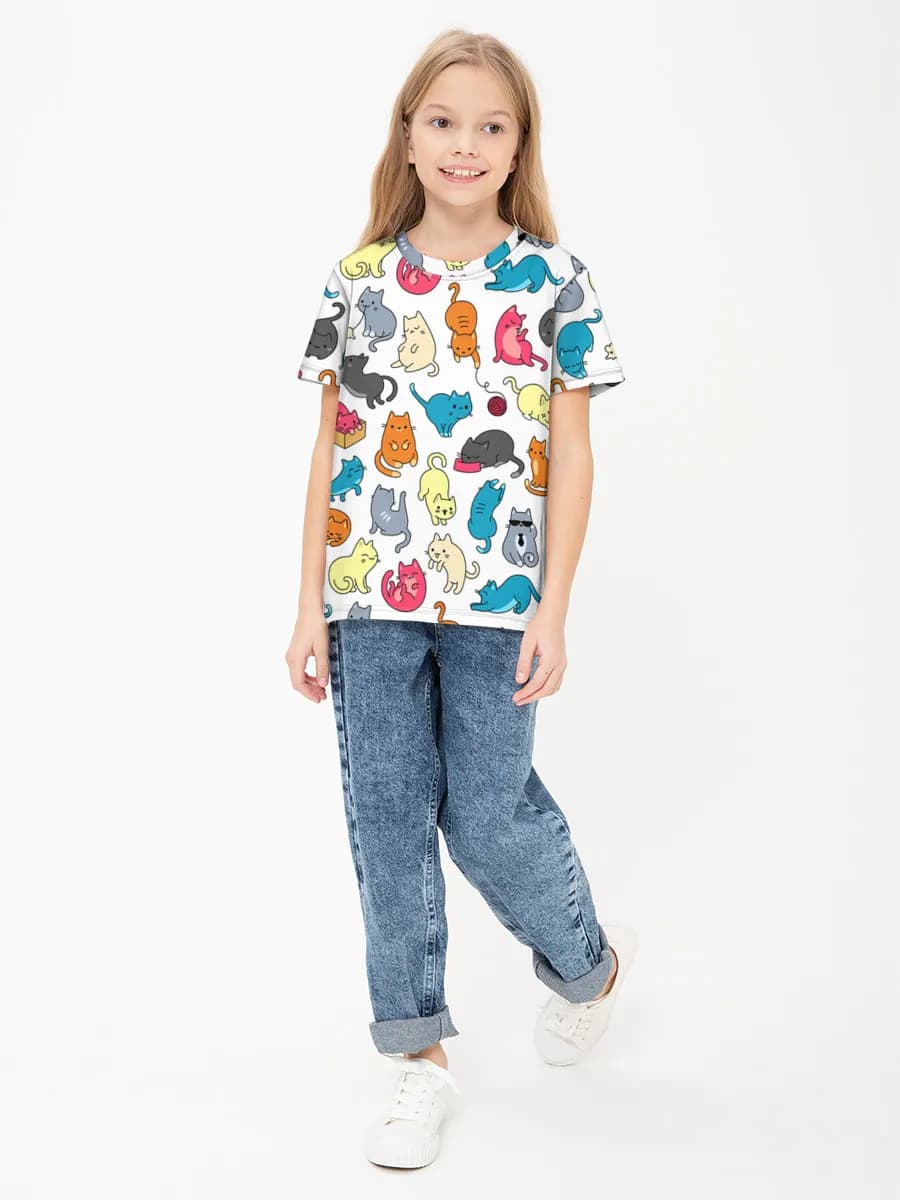 Children's cotton T-shirt (for girls)