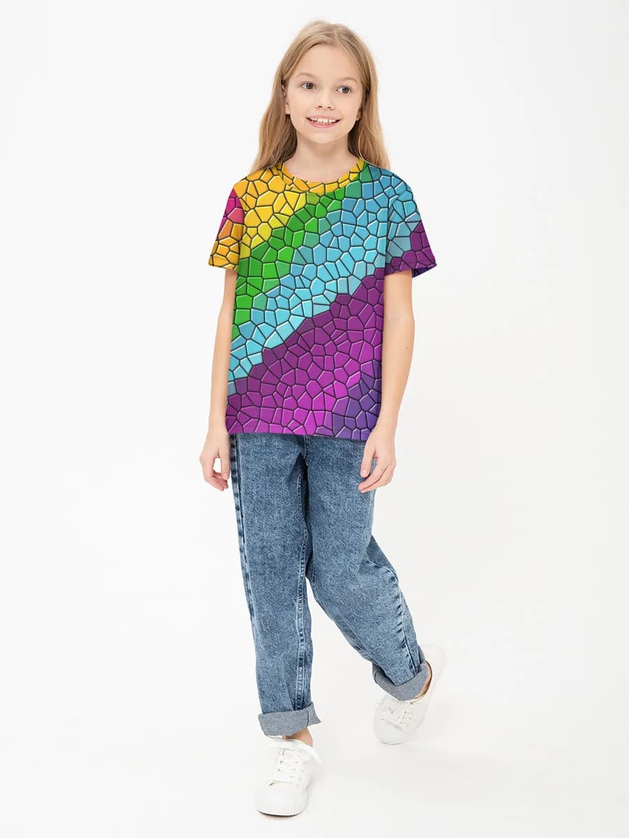 Camiseta de algodón para niñas