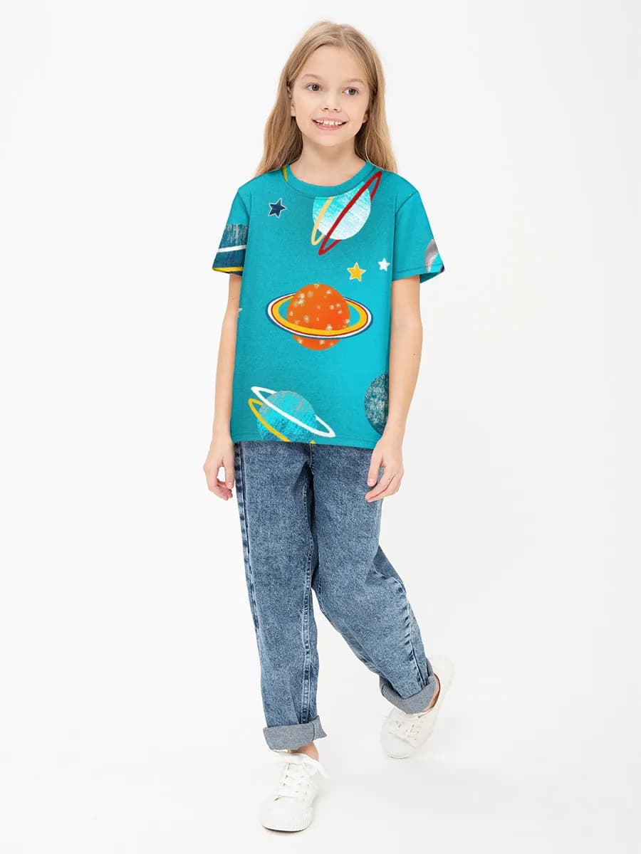 Children's cotton T-shirt (for girls)