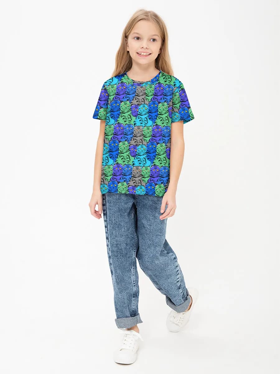Children's cotton T-shirt (for girls)