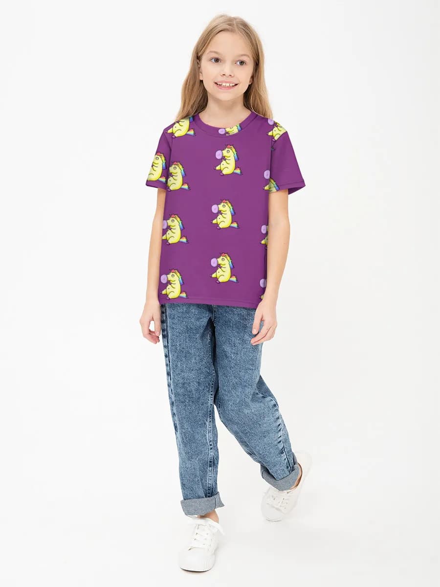 Mädchen Baumwoll T-Shirt