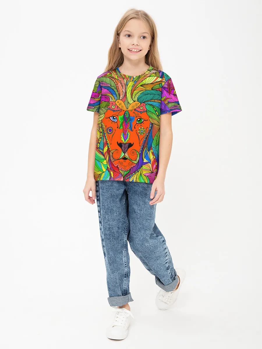 Children's cotton T-shirt (for girls. Copy)