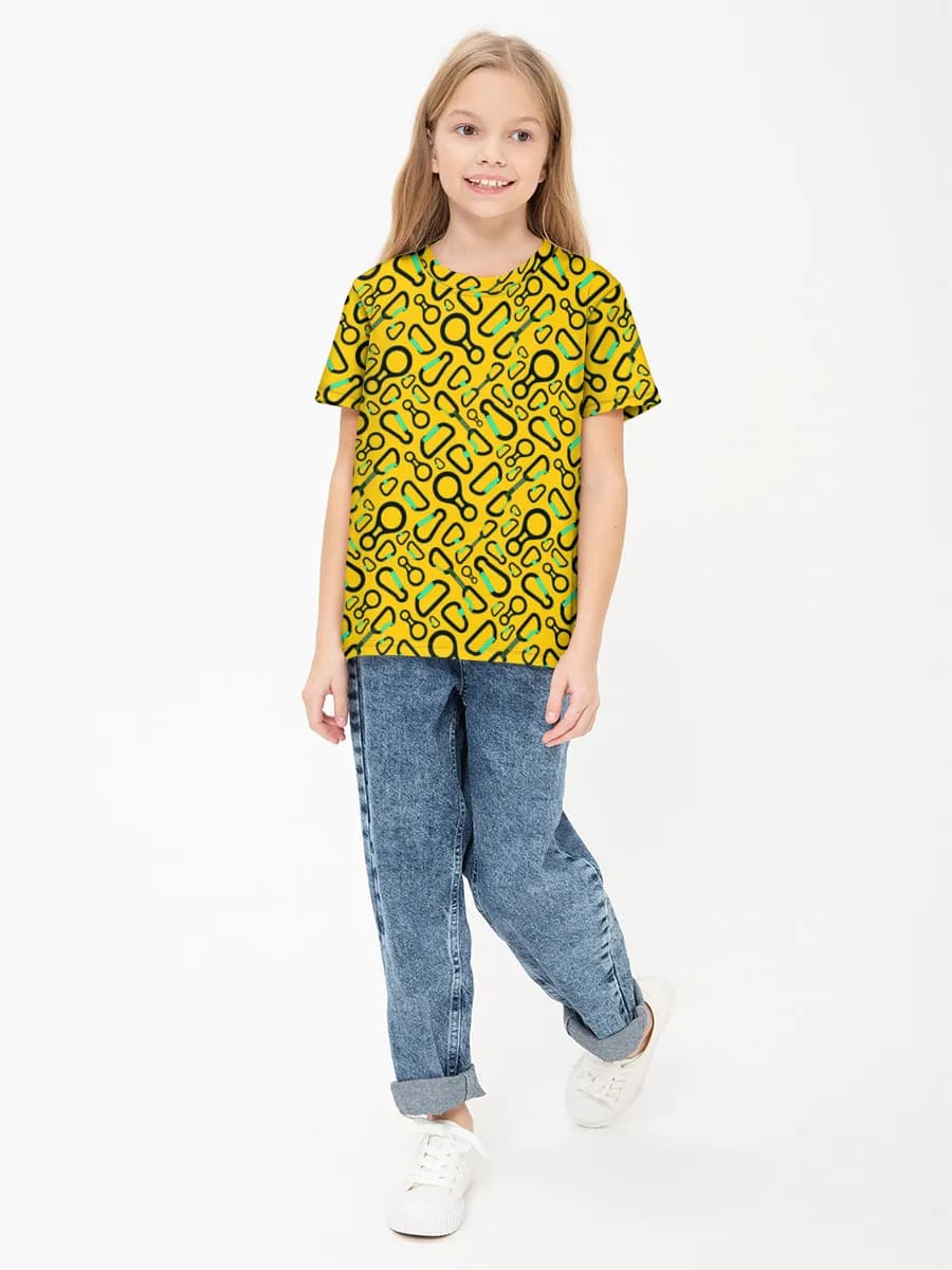 Camiseta de algodón para niñas (para niña. Copiar)