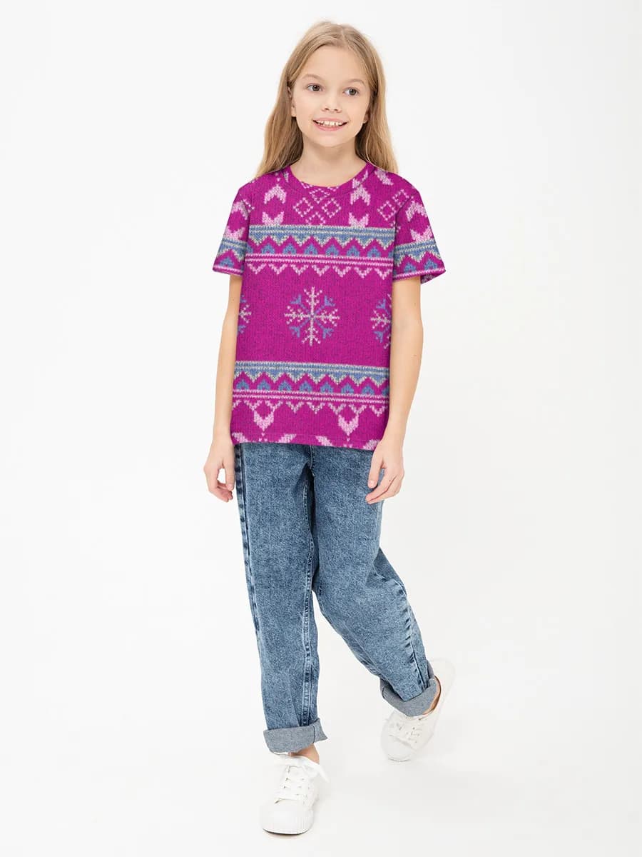 Children's cotton T-shirt (for girls. Copy)