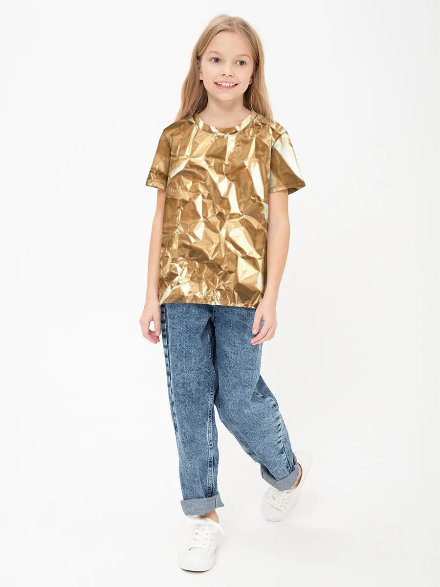 Children's cotton T-shirt (for girls. Copy)