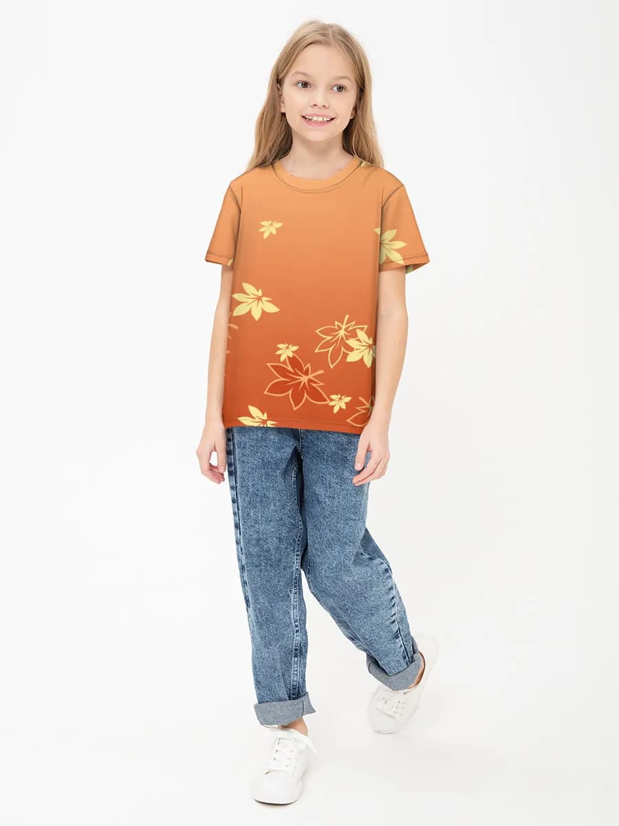 Children's cotton T-shirt (for girls. Copy)