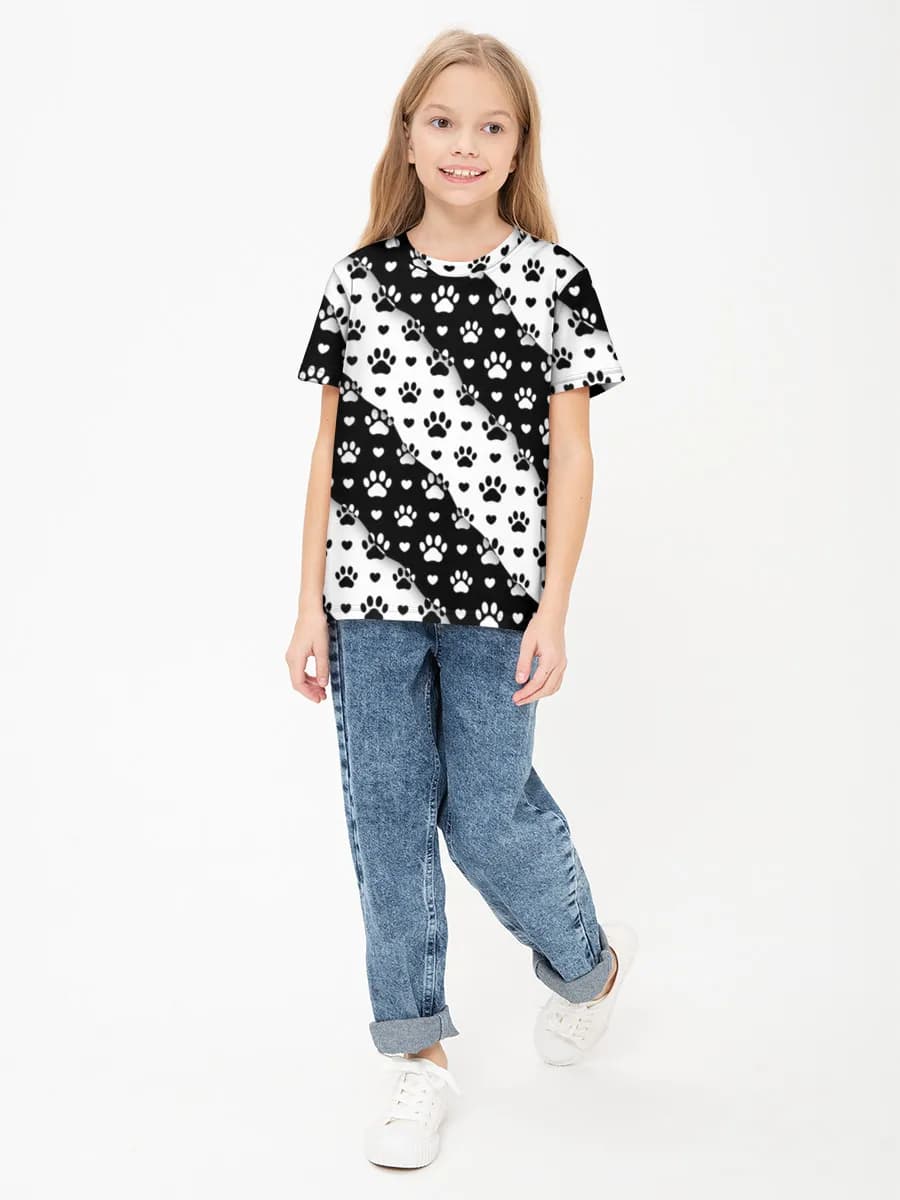 Mädchen Baumwoll T-Shirt