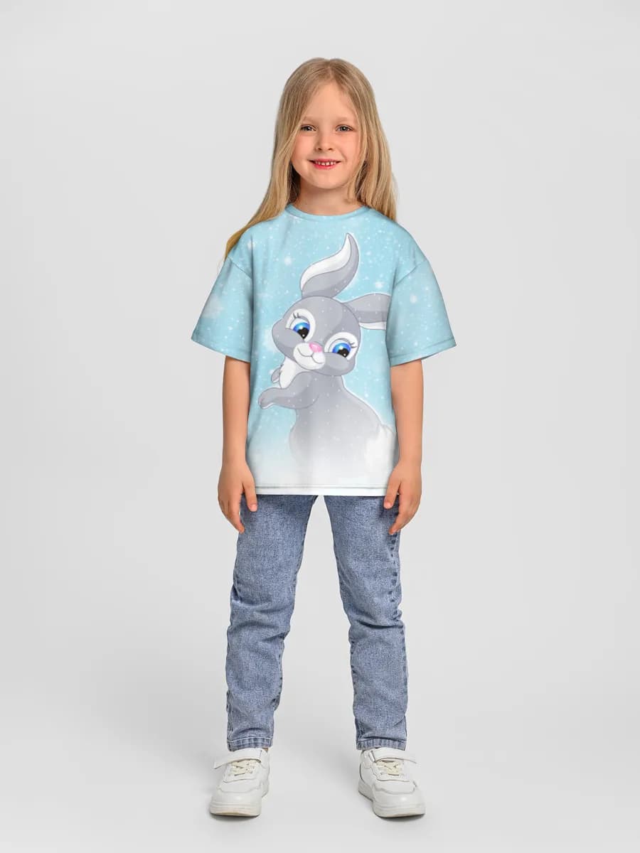 Camiseta infantil. De talla grande.