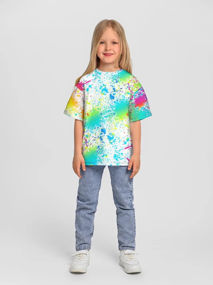 Camiseta infantil. De talla grande.