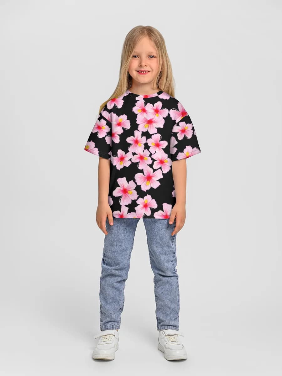Camiseta infantil. De talla grande.