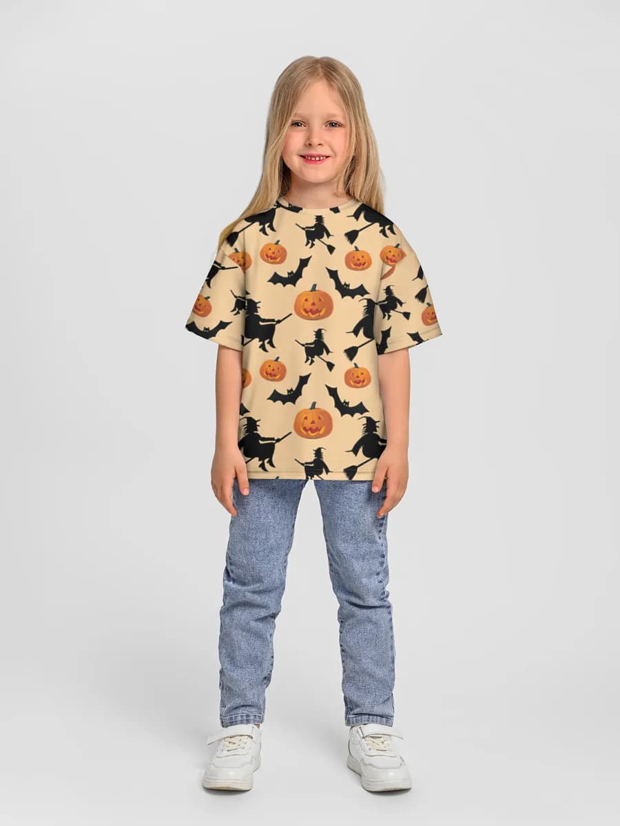 Camiseta infantil. De talla grande.