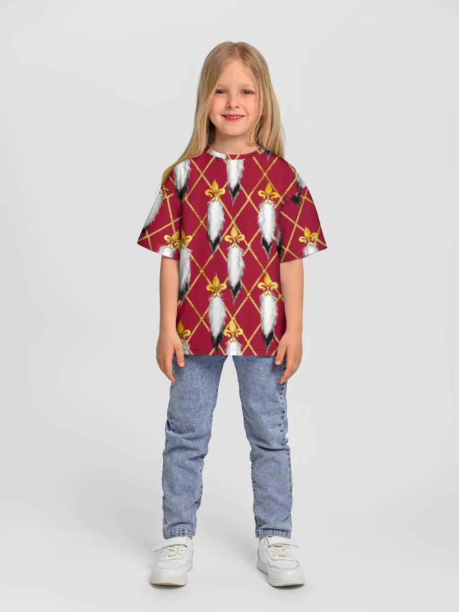 Camiseta infantil. De talla grande.
