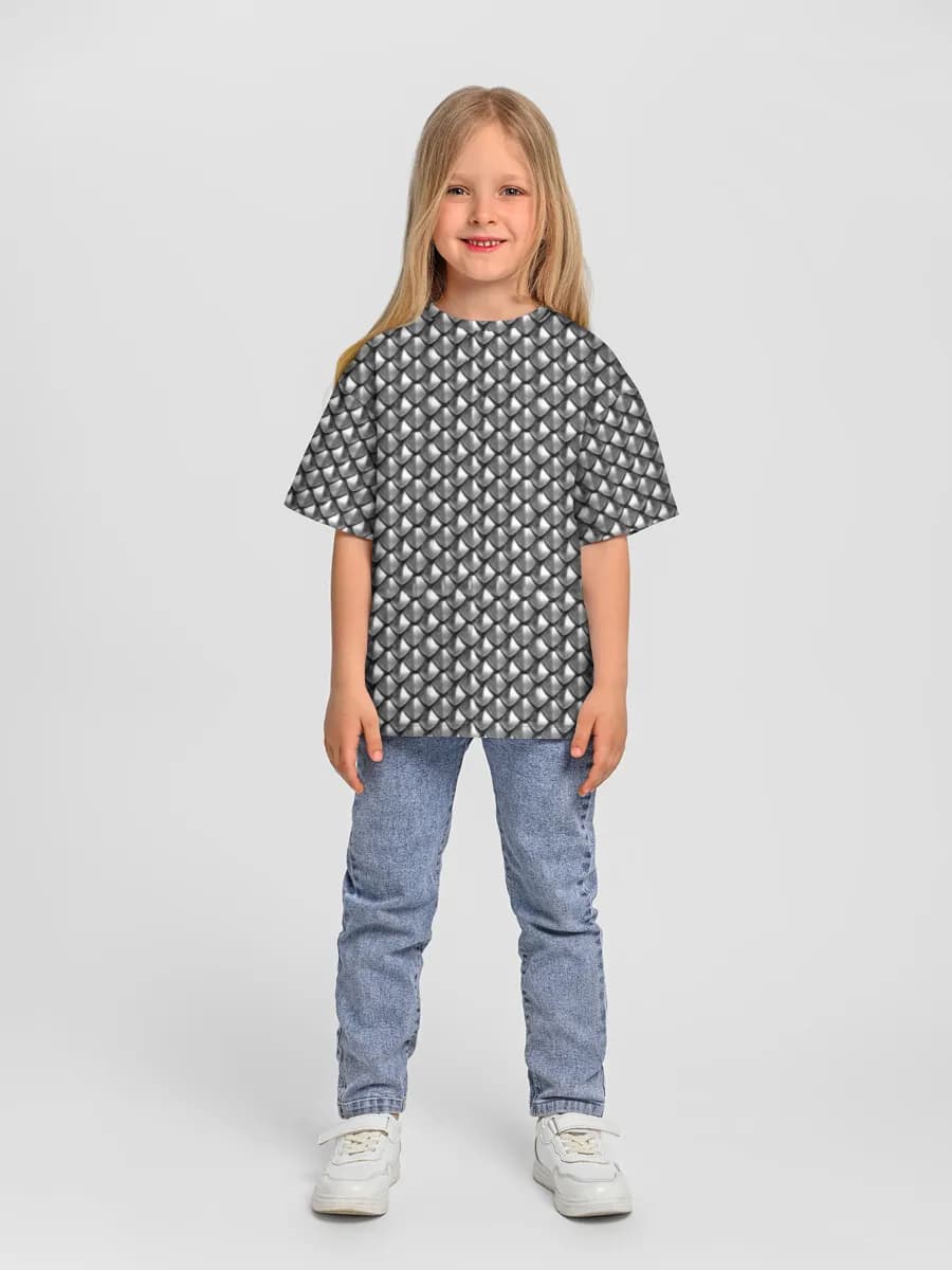 Camiseta infantil. De talla grande.