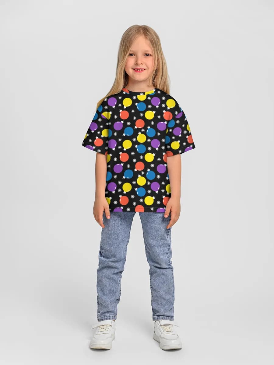 Camiseta infantil. De talla grande.
