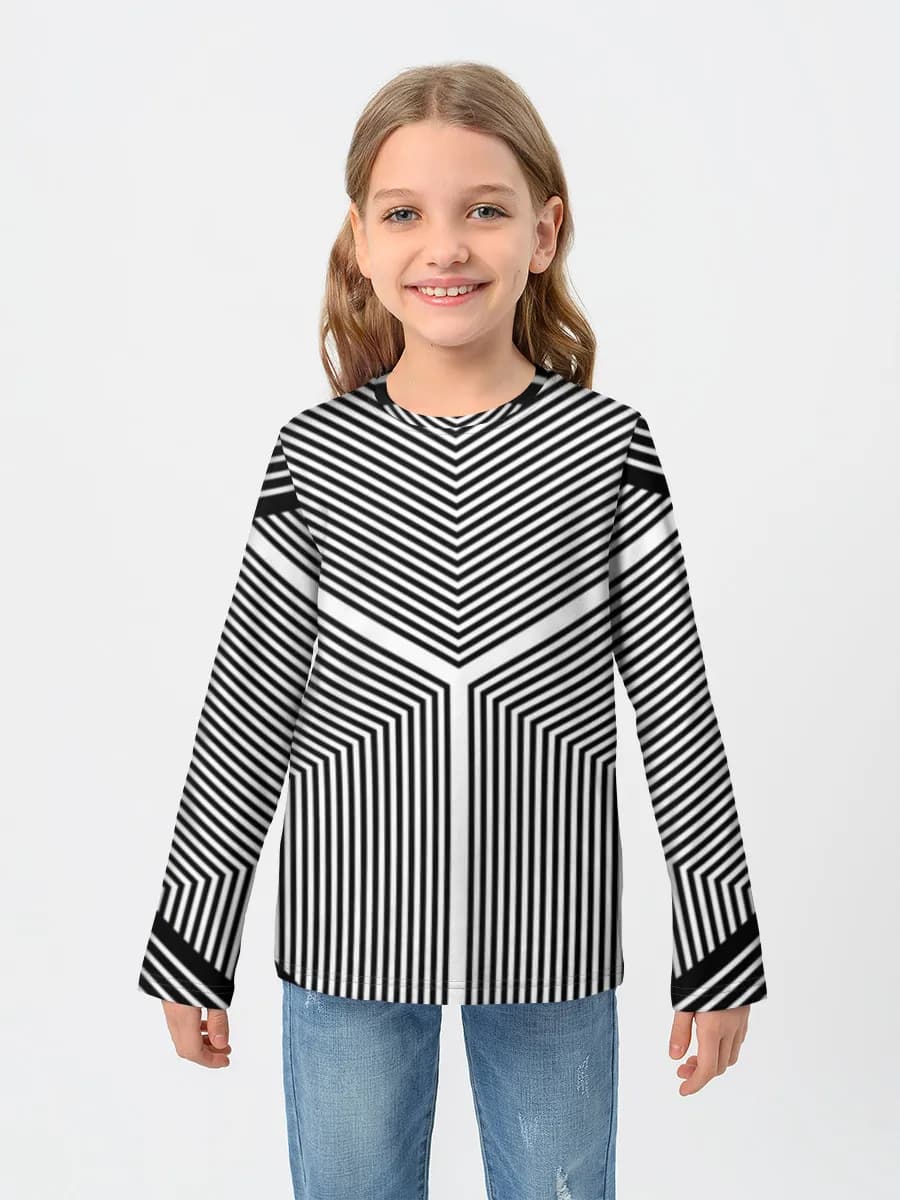 Children's cotton long sleeve shirt