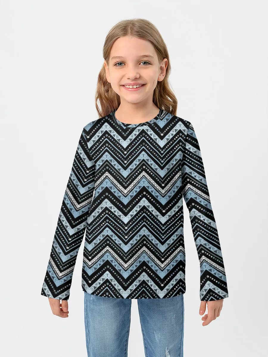 Children's cotton long sleeve shirt