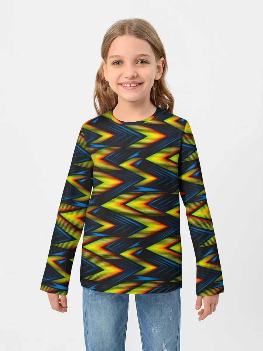 Children's cotton long sleeve shirt