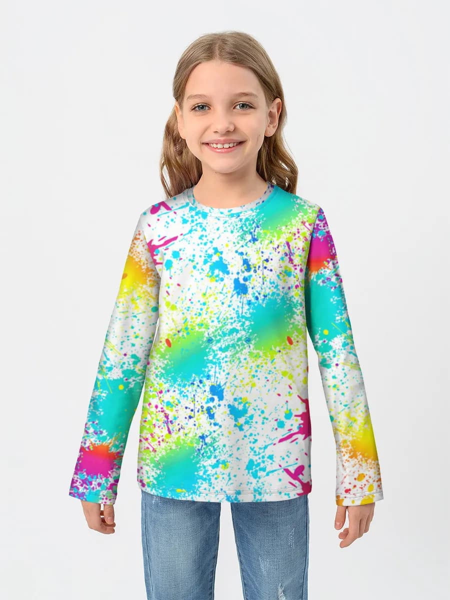 Camisa de manga larga de algodón para niños