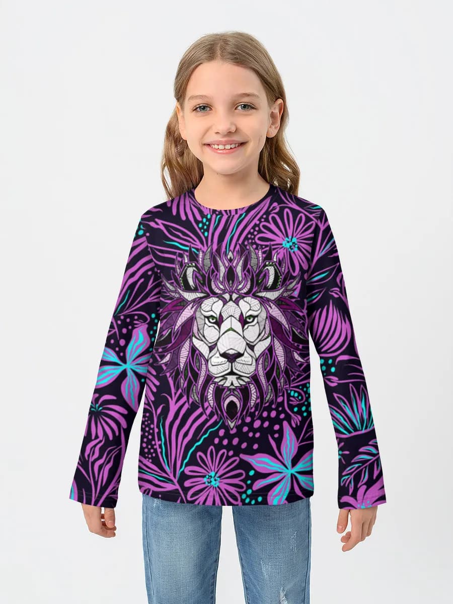 Children's cotton long sleeve shirt