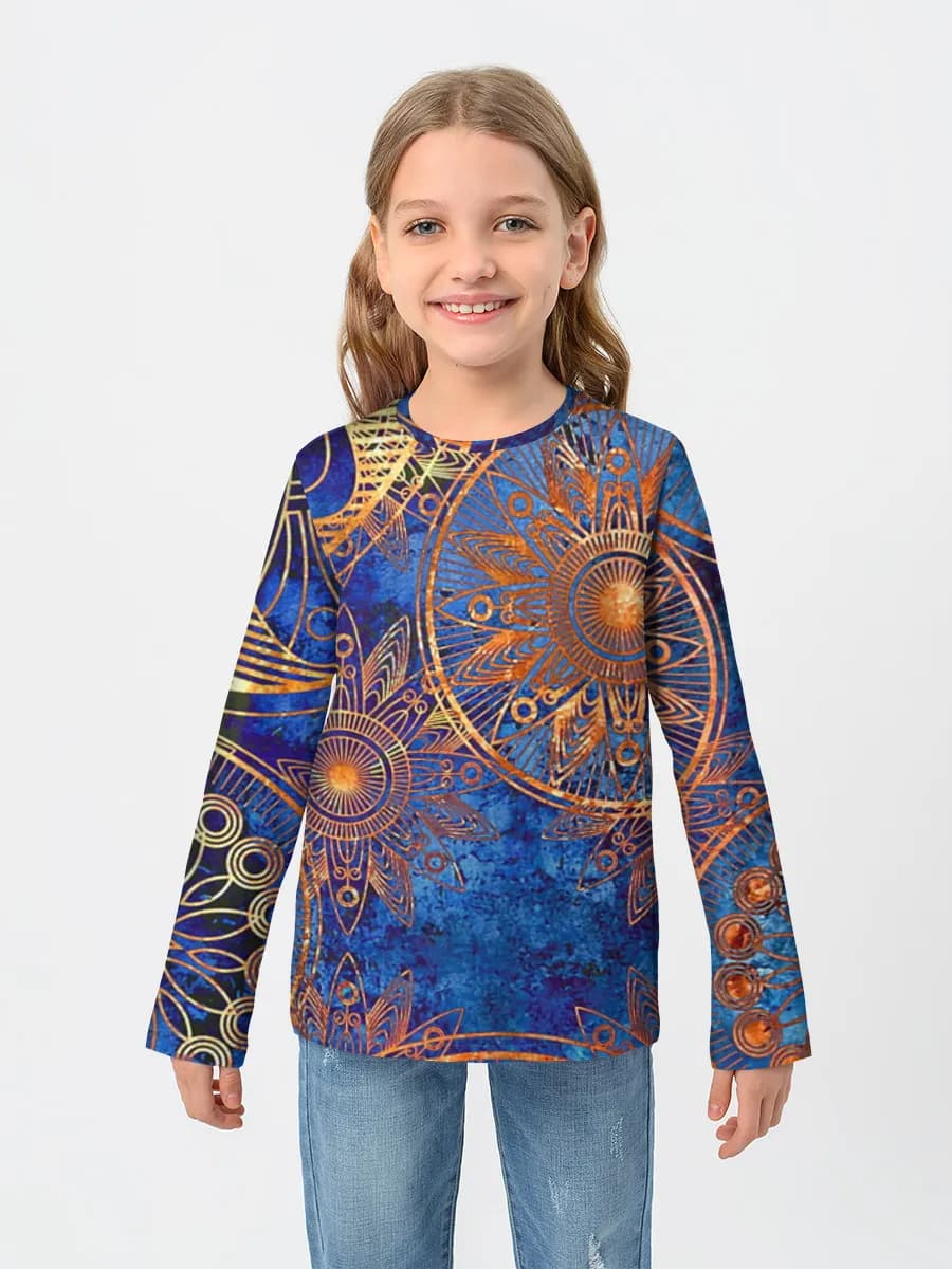 Children's cotton long sleeve shirt