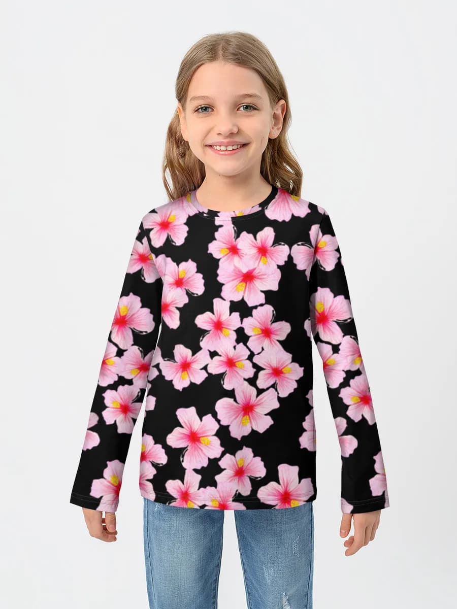 Camisa de manga larga de algodón para niños