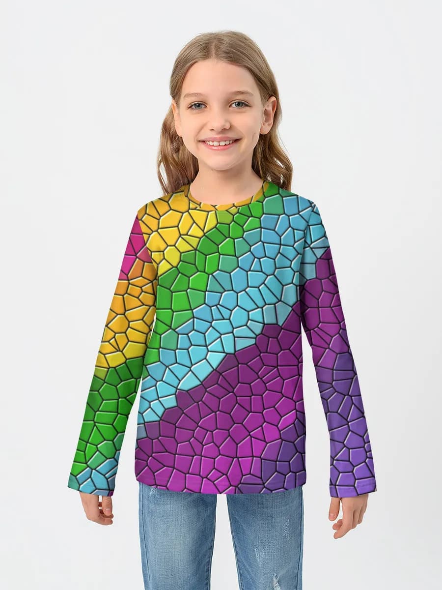 Camisa de manga larga de algodón para niños
