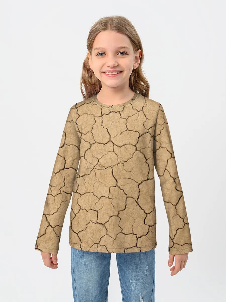 Camisa de manga larga de algodón para niños