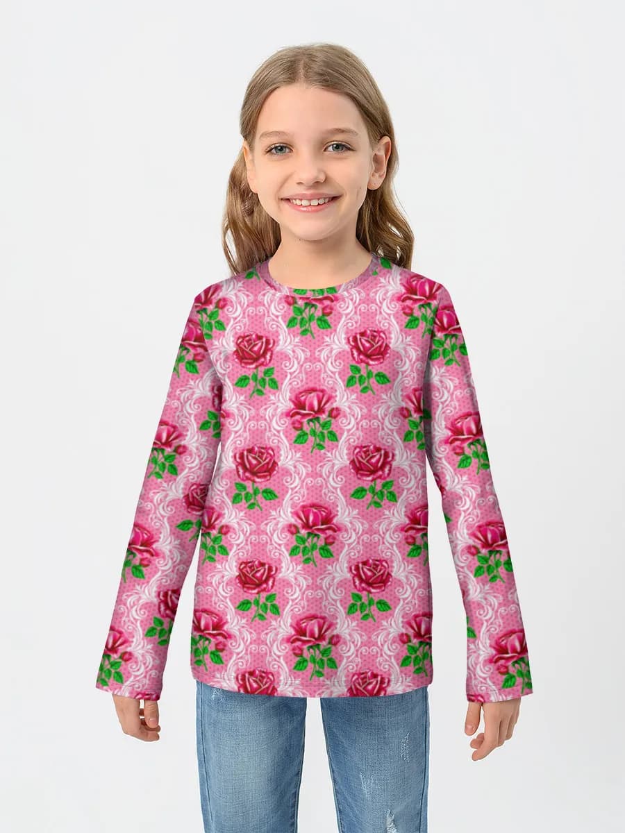 Children's cotton long sleeve shirt