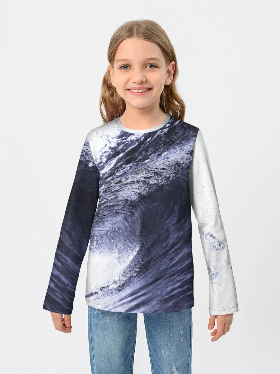 Children's cotton long sleeve shirt