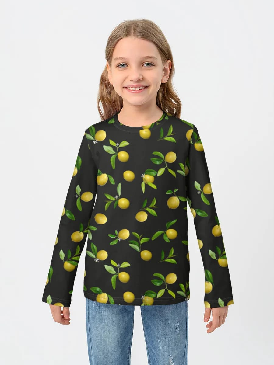 Children's cotton long sleeve shirt
