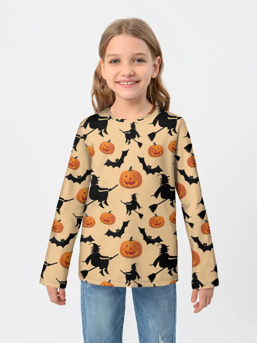 Camisa de manga larga de algodón para niños